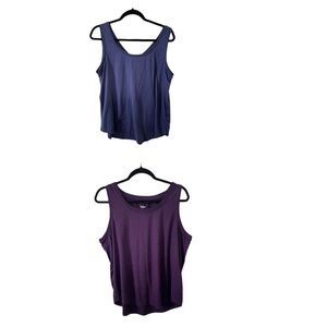 *Lot*‎ Hyba Purple Blue Tank Tops